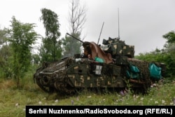 Бредли во употреба од страна на украинската војска во јуни 2023 година