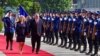 Premijer Mađarske Viktor Orban s predsjedavajućom Vijeća ministara Bosne i Hercegovine Borjanom Krišto u Sarajevu, BiH, 22. juna 2023.