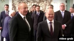 Kansler Olaf Şolts Azərbaycan prezidenti İlham Əliyevlə görüşüb