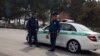 Полиция контролирует уличное движение. Ашхабад. Март 2024 г.