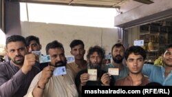 شماری از پناهجویان افغان در شهر کراچی پاکستان