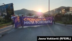 Protest podrške uhapšenom predsjedniku Opštine Budva, 21. april 2023.