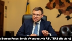 UKRAINE – Semen Kryvonos, director of the National Anti-Corruption Bureau of Ukraine (NABU), speaks with Reuters in Kyiv, August 18, 2023