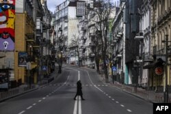 Пусті вулиці Києва. 27 лютого 2022 року