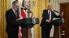 British Prime Minister Keir Starmer in news conference with U.S. President Donald Trump.