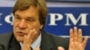"We wished, we really sincerely hoped, that we could help by telling the truth," says Finnish politician Kimmo Kiljunen, who led the Kyrgyzstan Inquiry Commission, shown here in Bishkek on May 3, 2011.
