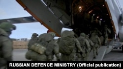 Погрузка российских военных в Ульяновске