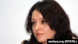 "Взгляд" газеті бас редакторының орынбасар Олеся Щелкова. Алматы, 26 қараша 2012 жыл.