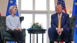 Урсула фон дер Лейен ва Доналд Трамп 