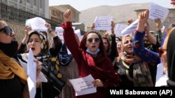 راهپیمایی شماری از زنان در شهر کابل