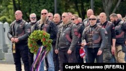 Европейские поклонники российского мотоклуба «Ночные волки» в Праге, 6 мая 2025 года/