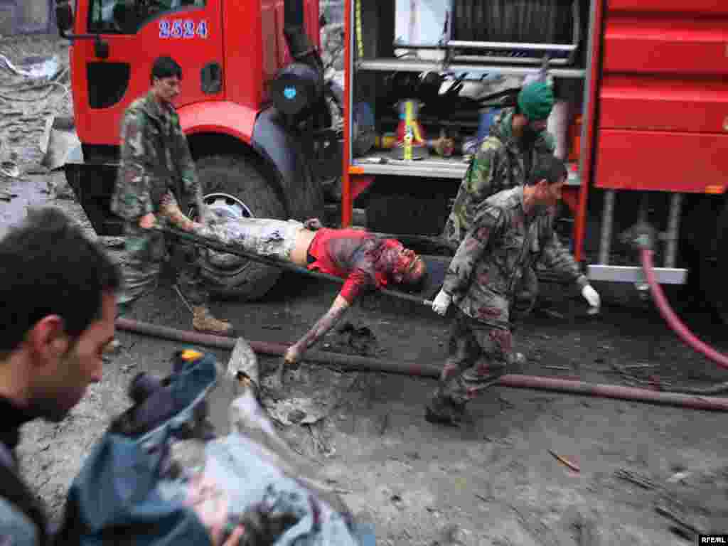 At least 16 people have been killed and more than 36 wounded in a coordinated attack in the central, most fortified part of Kabul.