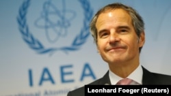 The head of the International Atomic Energy Agency, Rafael Grossi (file photo)