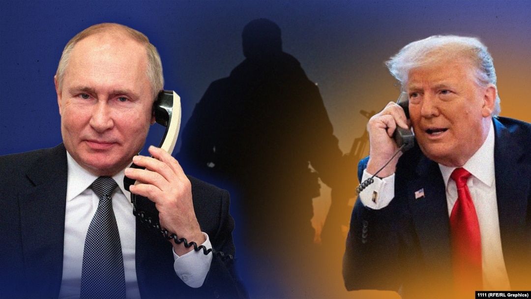 Ilustrativna fotografija telefonskog razgovora ruskog predsednika Vladimira Putina i američkog predsednika Donalda Trampa.