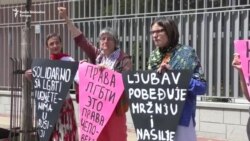 Beograd: Protest protiv progona LGBT osoba u Čečeniji