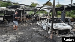 Aftermath of a Russian drone attack in Dnipro