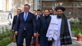 Вице-премьер и глава МИД Казахстана Мурат Нуртлеу во время визита в Афганистан и встреч с чиновниками правительства «Талибана». Кабул, 10 июля 2025 года
