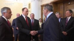 Russia's Lavrov Meets U.S. Lawmakers, Hopes Visit Symbolizes 'Resumption Of Relations'
