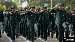 The individuals and entities are all linked to Iran's Islamic Revolutionary Guards Corps. (file photo)
