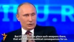 Putin Says Crimea Annexation Partly Response To NATO Enlargement