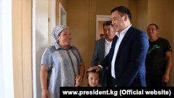 Президент Садыр Жапаров Максат айылында.