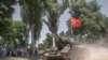 Реконструкція подій 22 червня 1941 року з участю збройних формувань та КДБ так званої «придністровської республіки». Тирасполь. Невизнане Придністров'я. Молдова