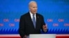 Američki predsjednik Joe Biden tokom prve predsjedničke debate na CNN-u u Atlanti, 27. juna 2024.