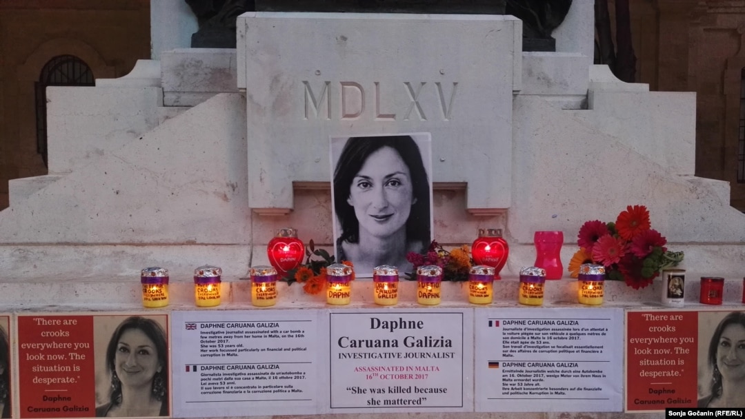Obeležavanje godišnjice ubistva novinarke Dafne Karuane Galicije