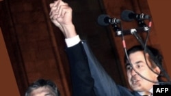 Georgian President Mikheil Saakashvili (right) was joined in Tbilisi by Ukrainian counterpart Viktor Yushchenko and other post-Soviet allies.