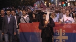 Belgrade March For Priests Detained In Montenegro Over COVID-19 Violations