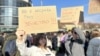 Протест во Скопје поради сообраќајната несреќа на 29.01.2025, во која загина 22-годишната студентка од Неготино, Фросина Кулакова