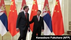 Predsednik Srbije Aleksandar Vučić sa kineskim predsednikom Xi Jinping u Pekingu u aprilu 2019.