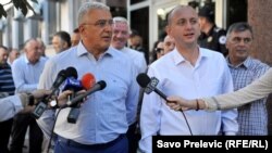 Čelnici DF-a Andrija Mandić i Milan Knežević