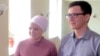 Tatarstan -- Golusa Shakirova and Radis Karimullin at wedding, 10Apr2019